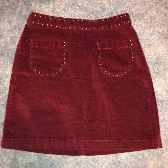 Corduroy Studded Skirt - Picture 3 of 8